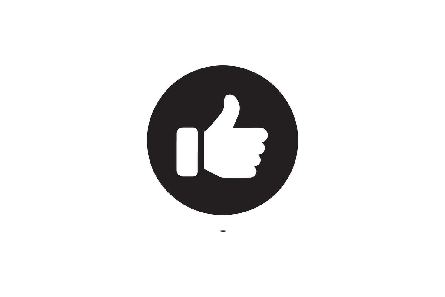 A thumbs up icon on a white background vector