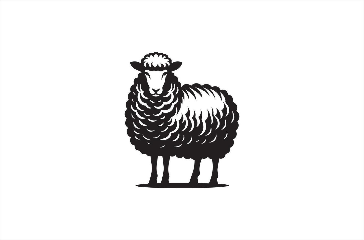 Sheep logo design vector