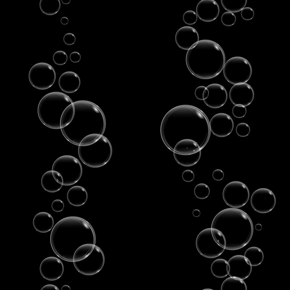 Soap bubble . Seamless pattern of transparent foam bubble, great design for any purposes. vector