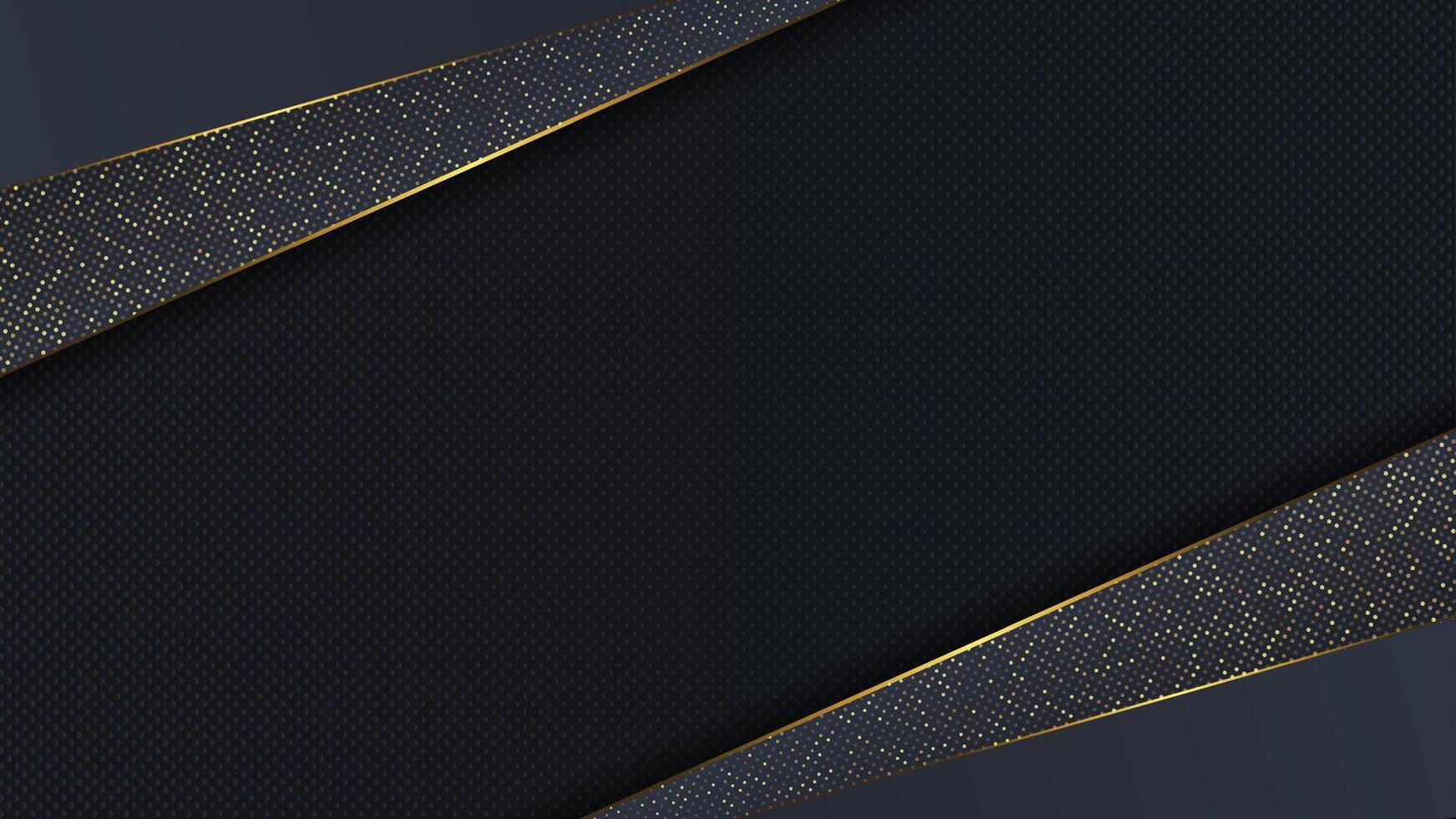 Carbon luxury abstract background with black overlap layers vector