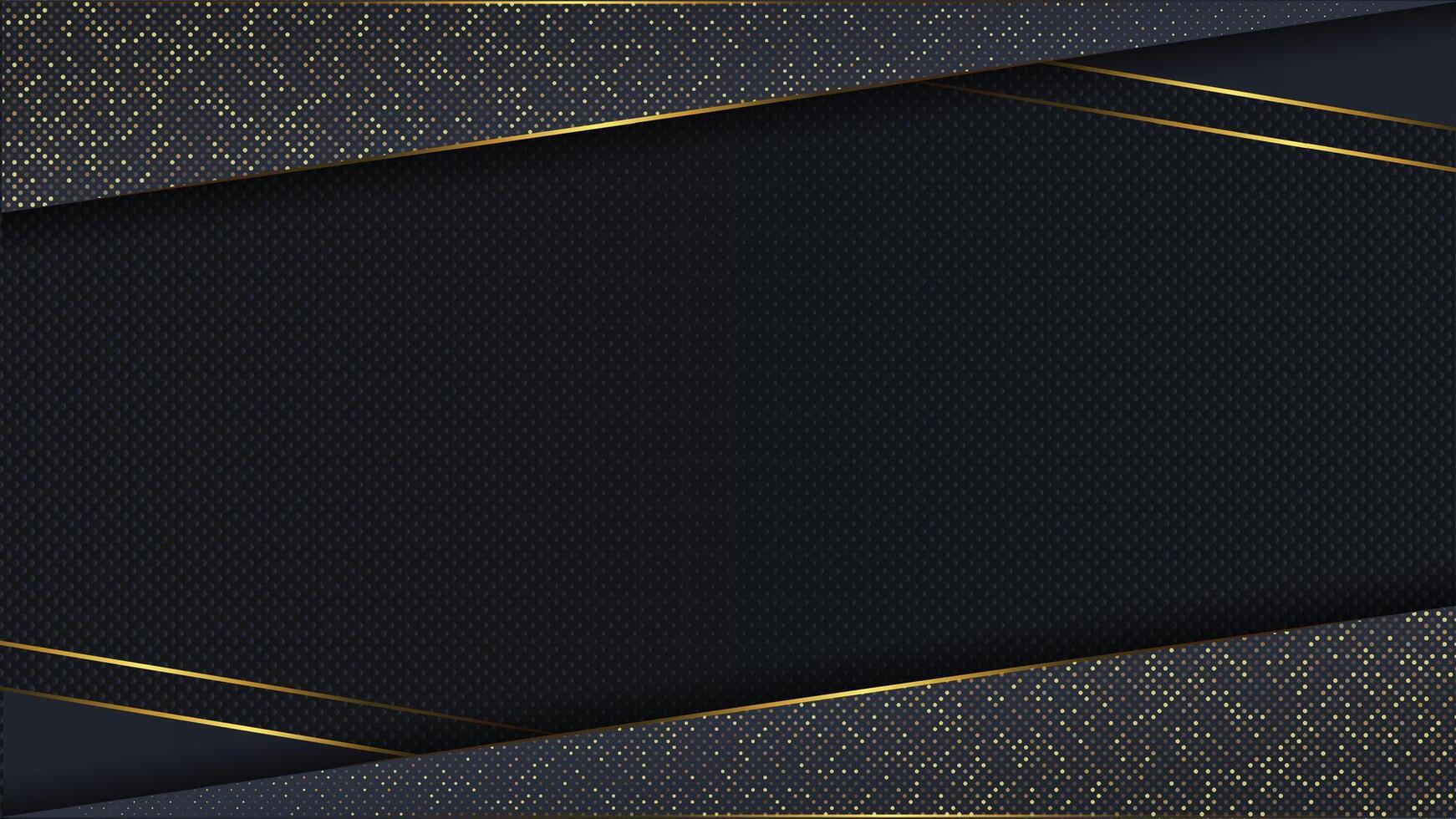 Elegant black and gold background design vector