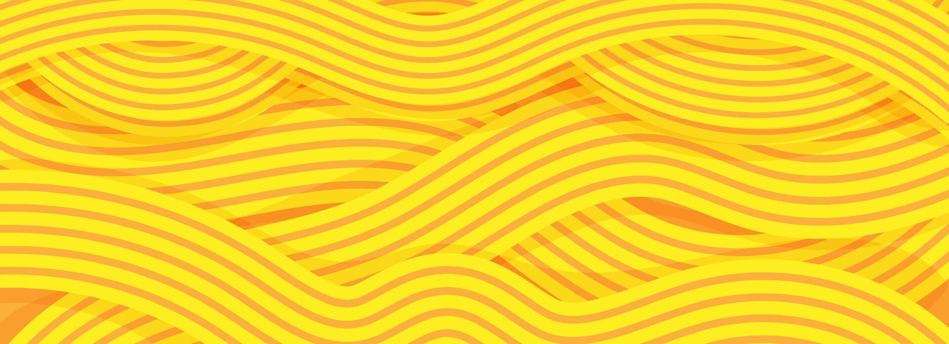Ramen pattern, vibrant background illustration of asian noodles, ramen, orange background pattern vector