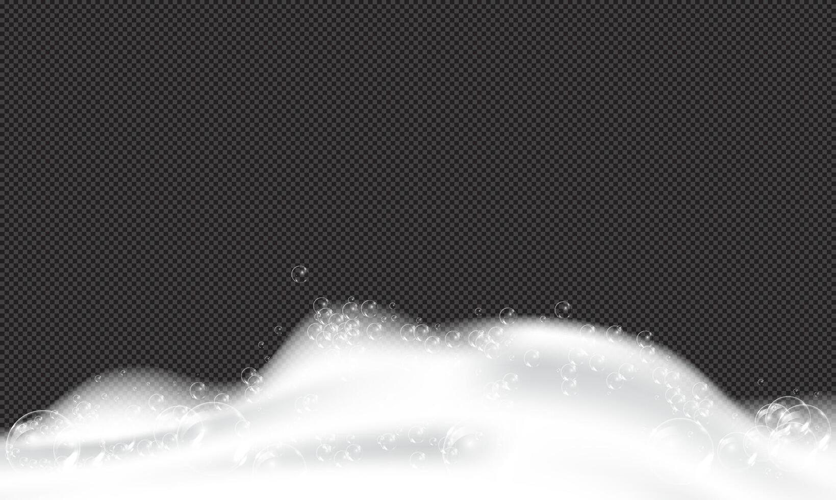 Bath foam soap and bubbles vector