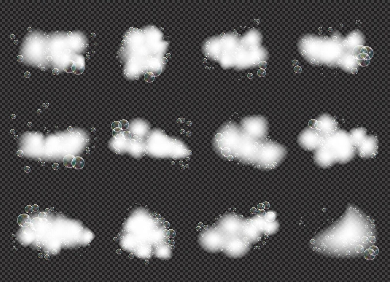 Shampoo soap foam lather illustration vector