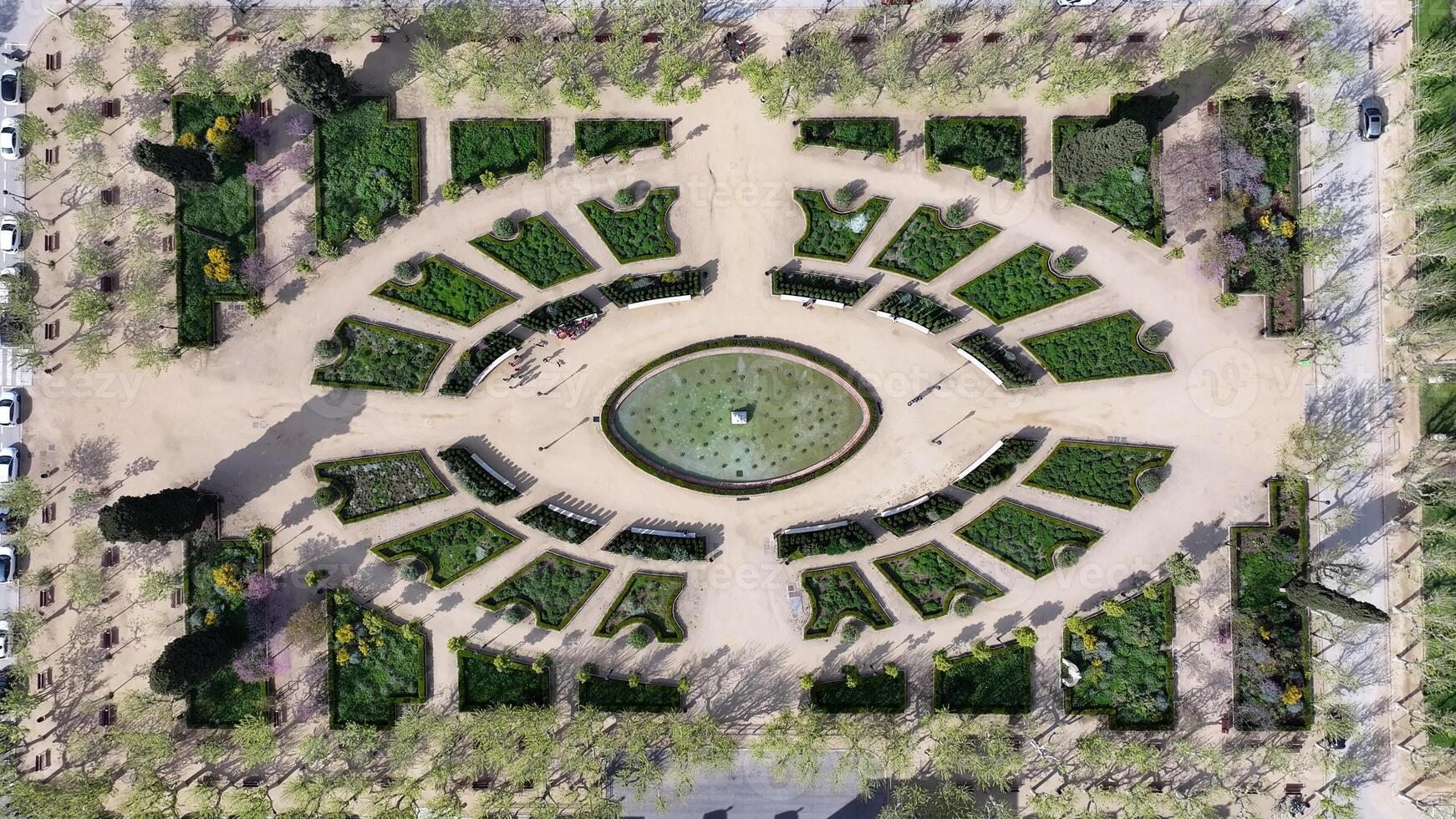 Awesome Ciutadella park at Barcelona Community of Catalonia in Spain.. Famous Background. photo