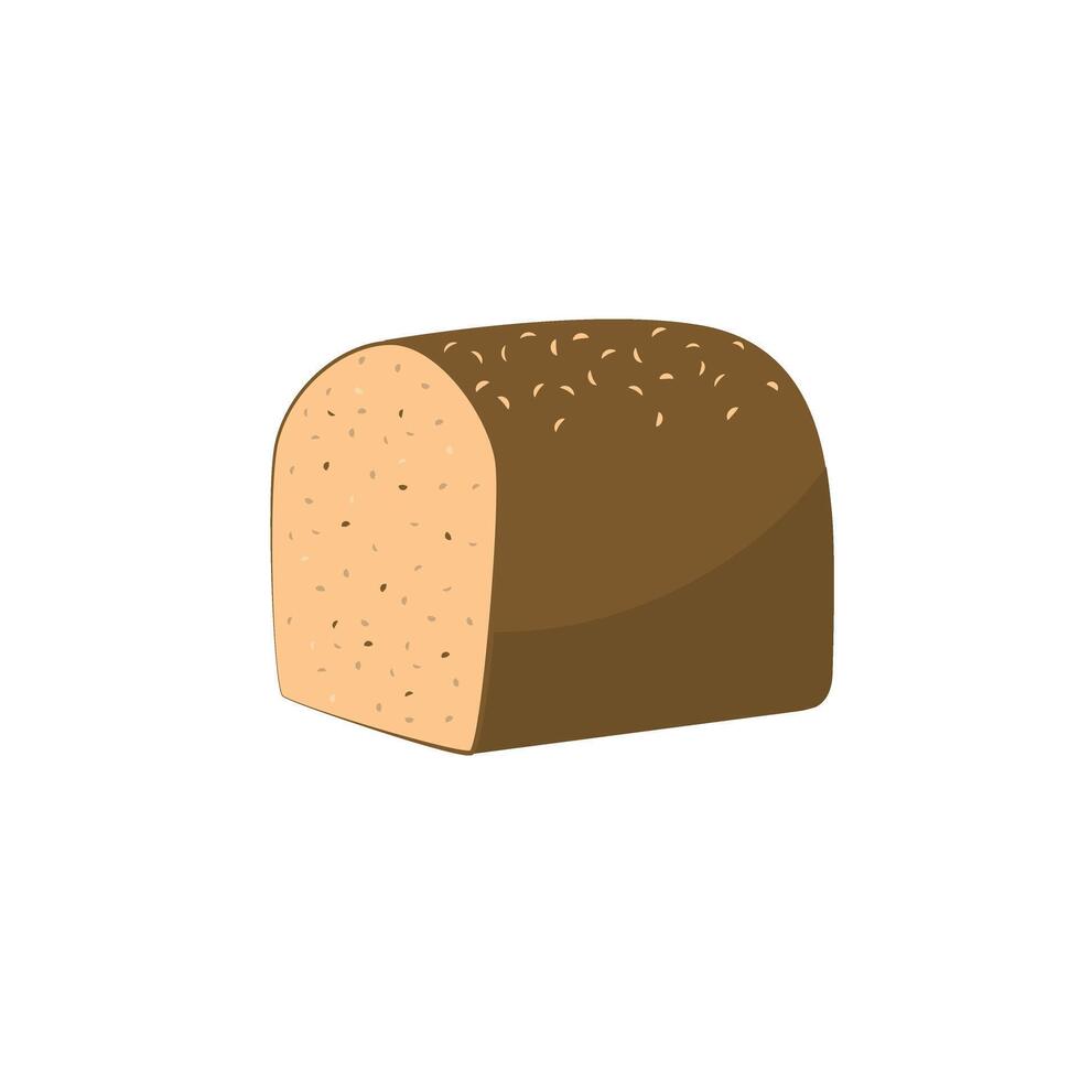 Bread icon bakery nutrition illustration design vector