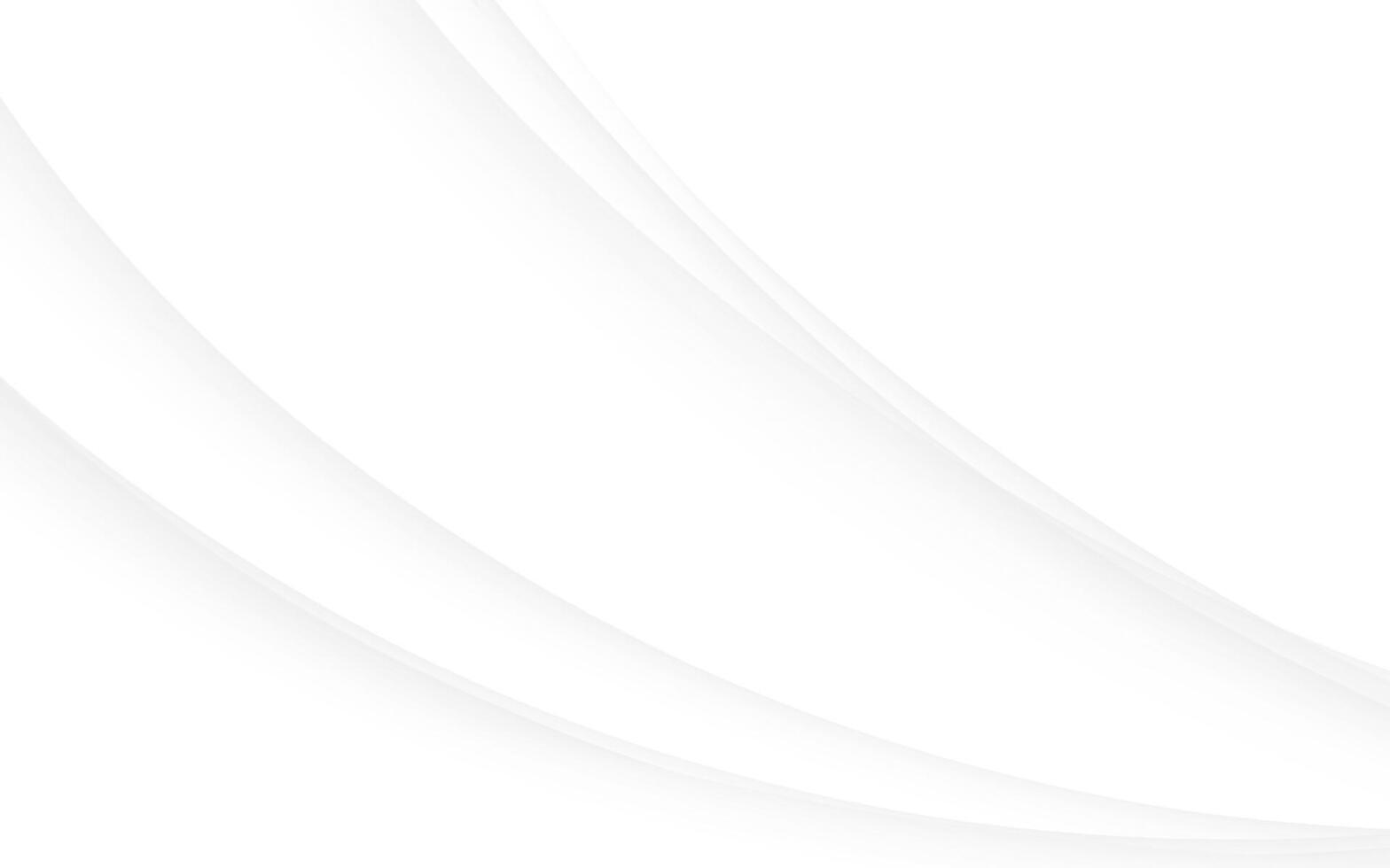 White and grey abstract wavy background subtle clean lines smooth modern design vector