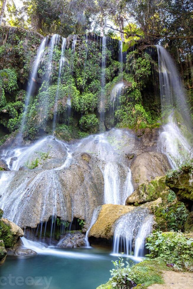 El Nicho Waterfalls in Cuba. photo