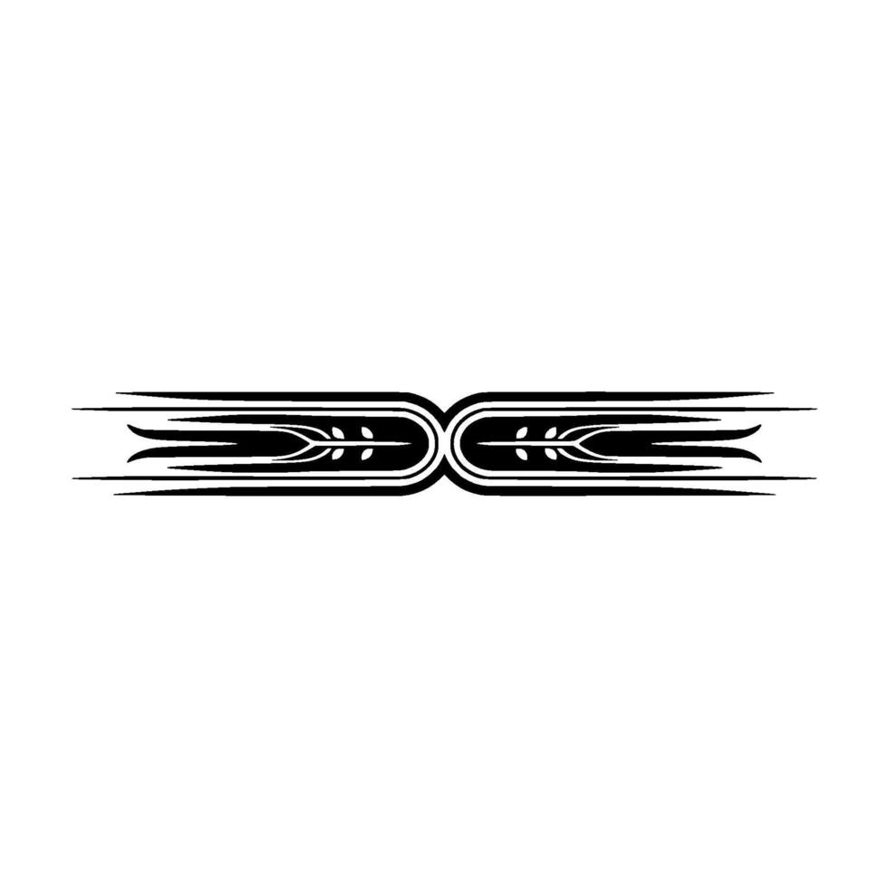 Elegant Black Ornate Divider - Decorative. vector