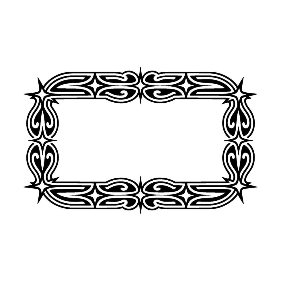 Art Deco Border Frame, Geometric Decorative Element, Minimalist. vector