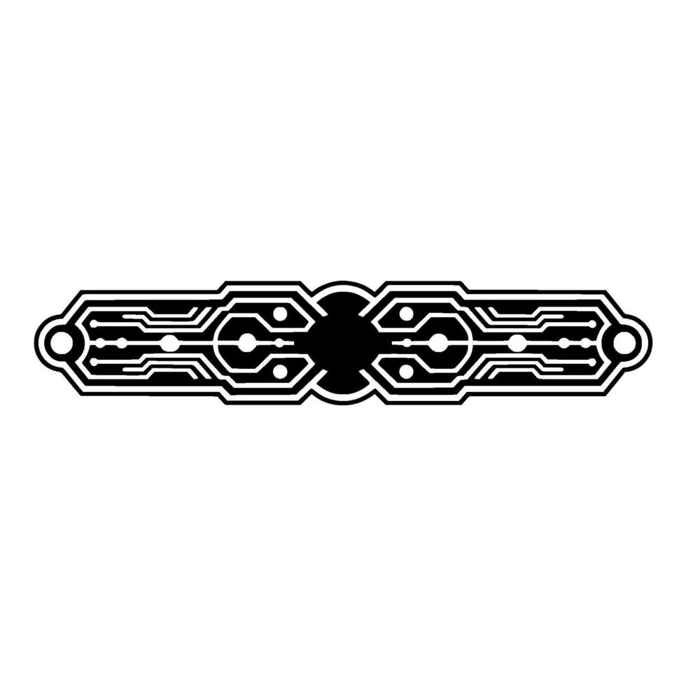 Abstract Circuit Board Element, Technology. vector