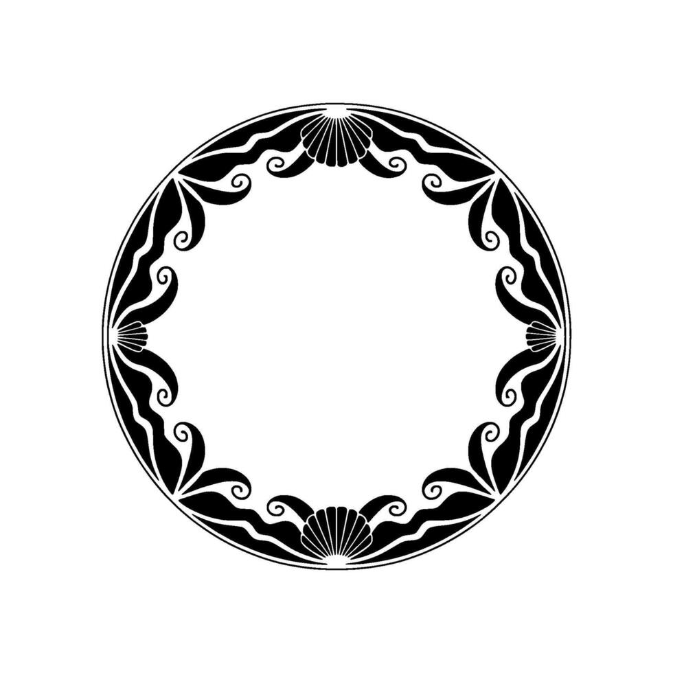 Elegant Art Deco Frame in Black and White. vector