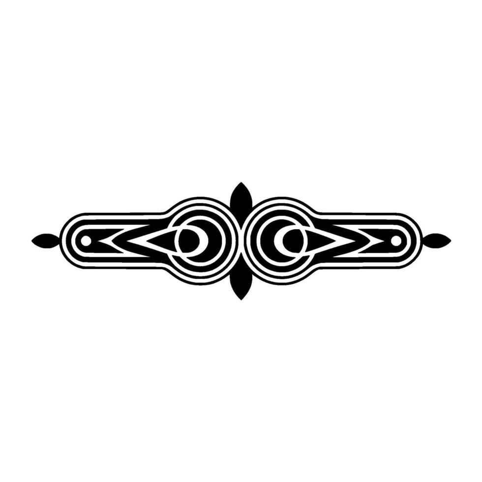Elegant Black and White Geometric Element vector