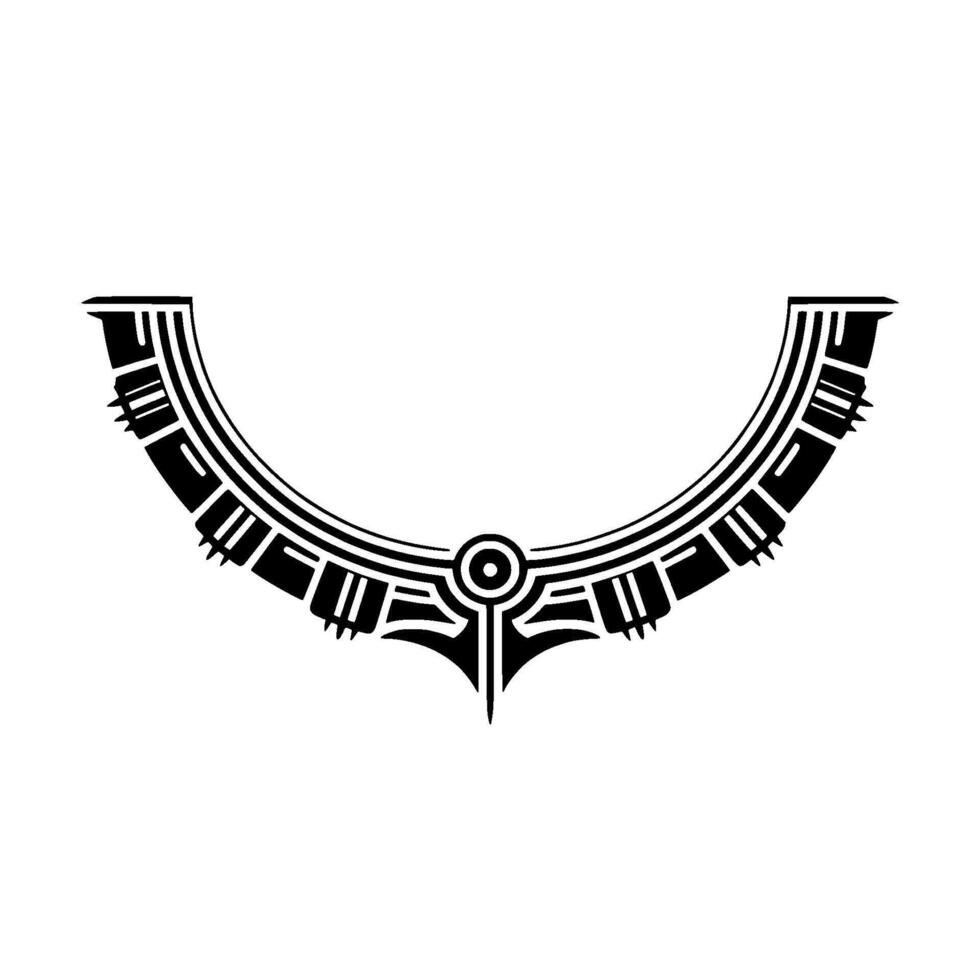 Tribal Geometric , Black Lines on White, Abstract Symbolism vector