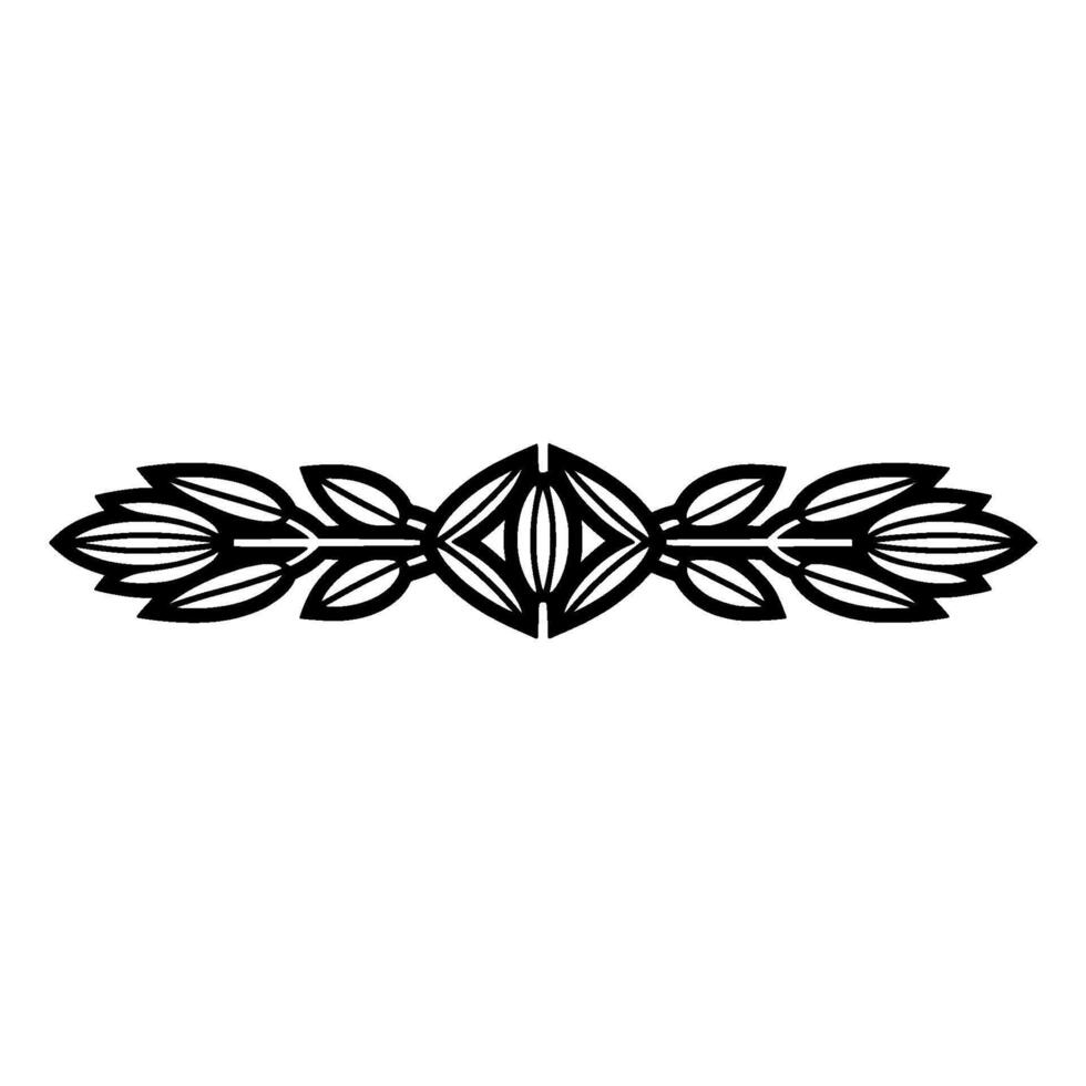 Minimalist Floral Divider Ornament in Soft Hues vector