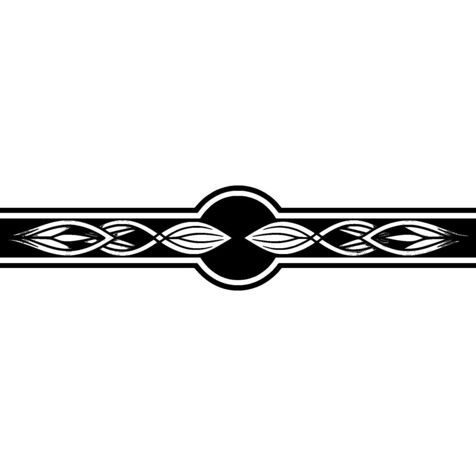 Geometric Abstract Ribbon Minimalist Element on White Background vector
