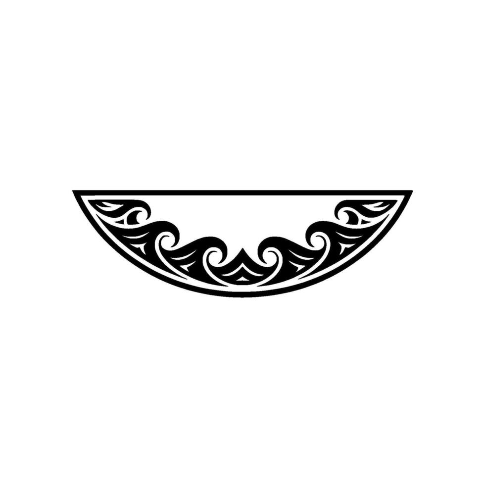 Ornamental Decorative Border - Black and White vector