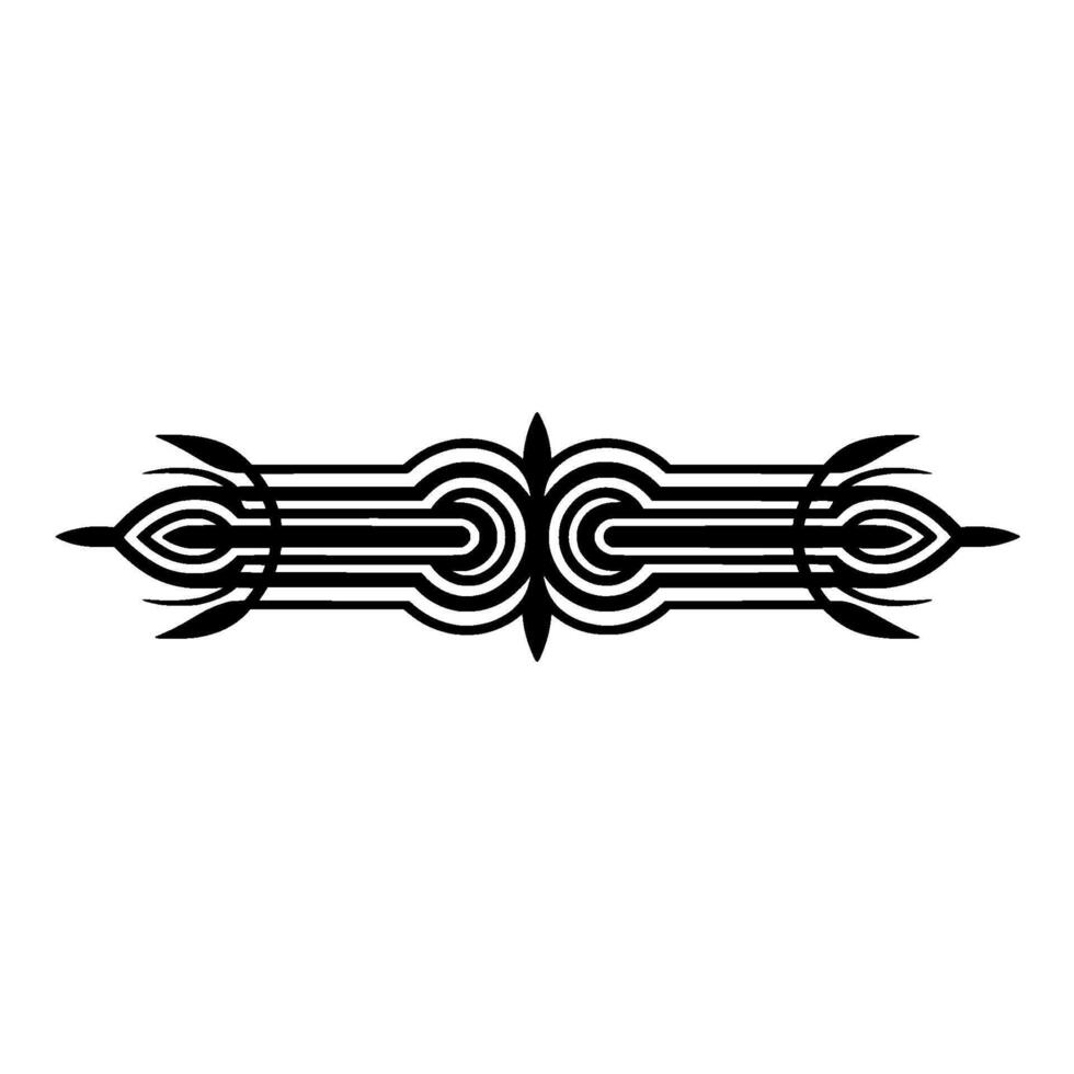 Abstract Black White Decorative Element vector