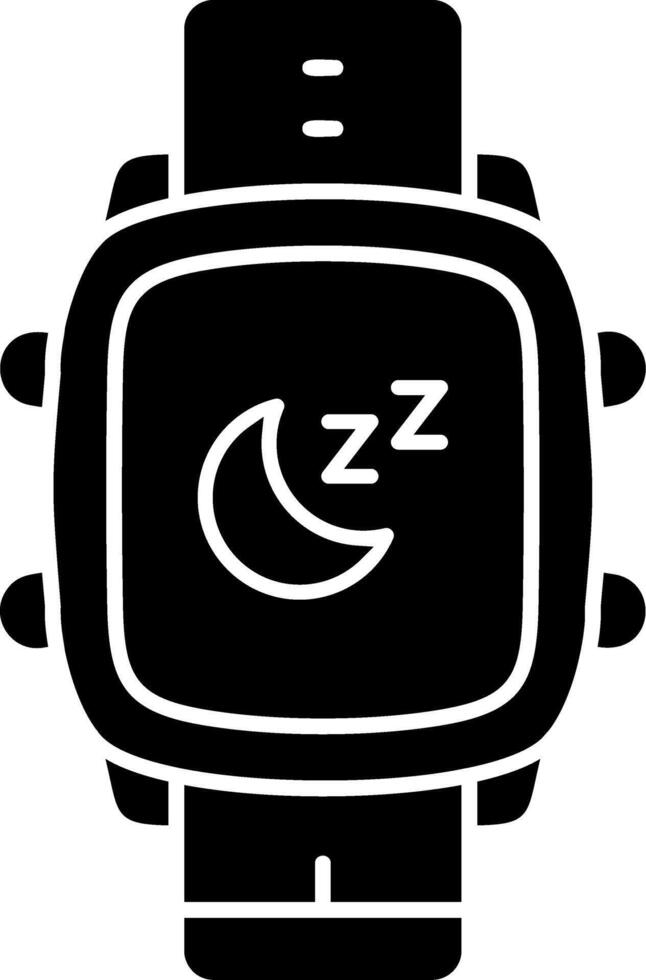 Smart Watch Sleep Mode Tracker vector
