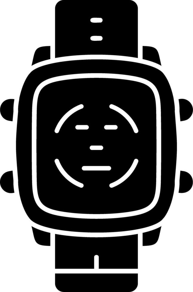 Smart Watch Face ID Recognition vector