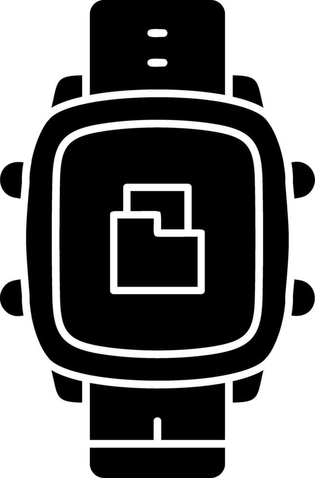 Smart Watch Folder Management Icon vector