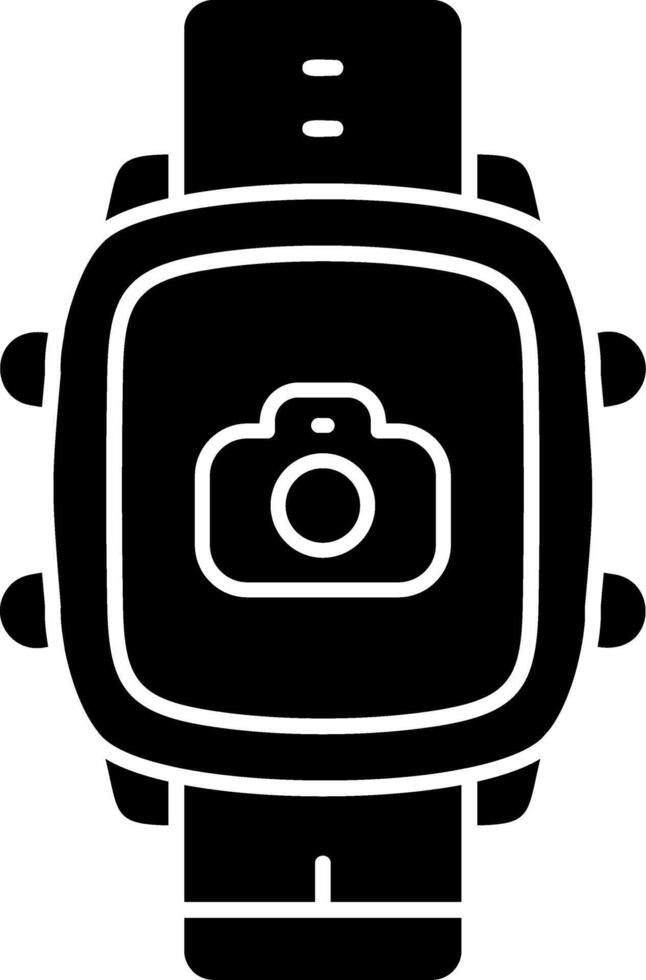 Camera Control Function on Smart Watch vector