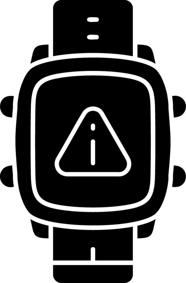 Smart Watch Error Alert Display vector