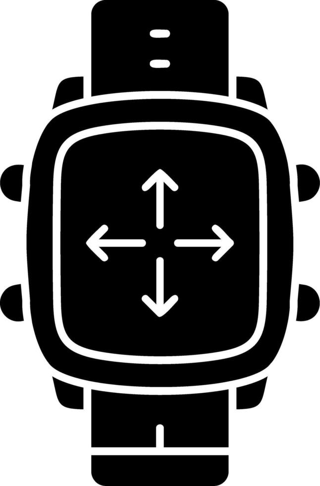 Move Activity Tracker on Smart Watch vector
