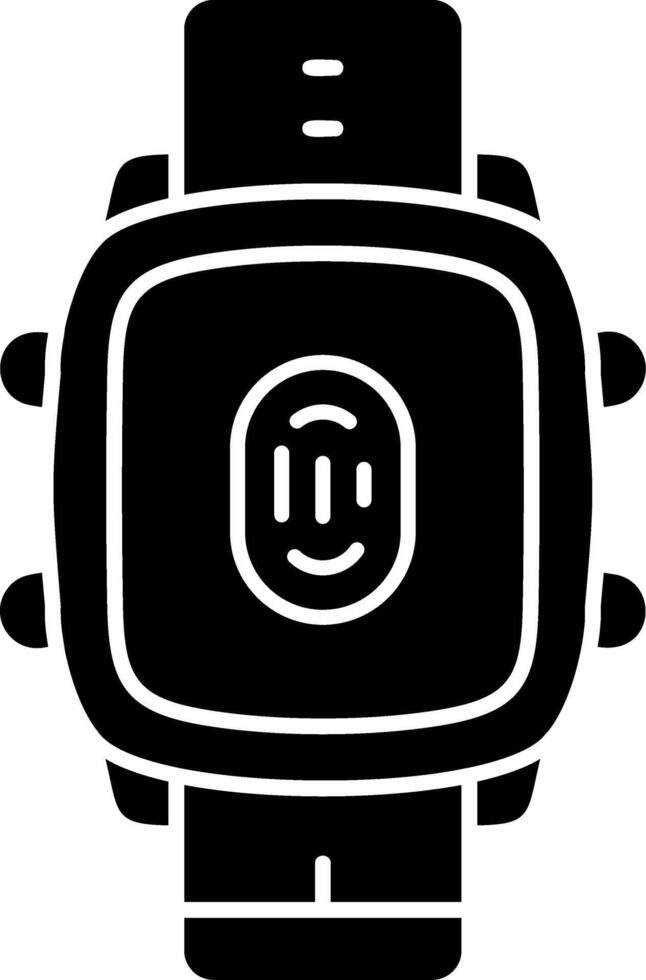 Fingerprint ID Unlock on Smart Watch vector