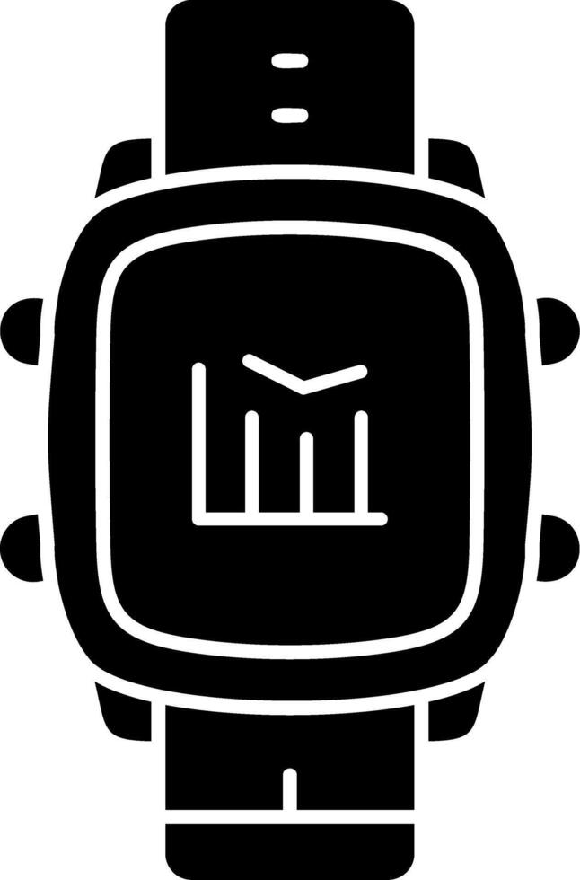 Smart Watch Interactive Charts Display vector