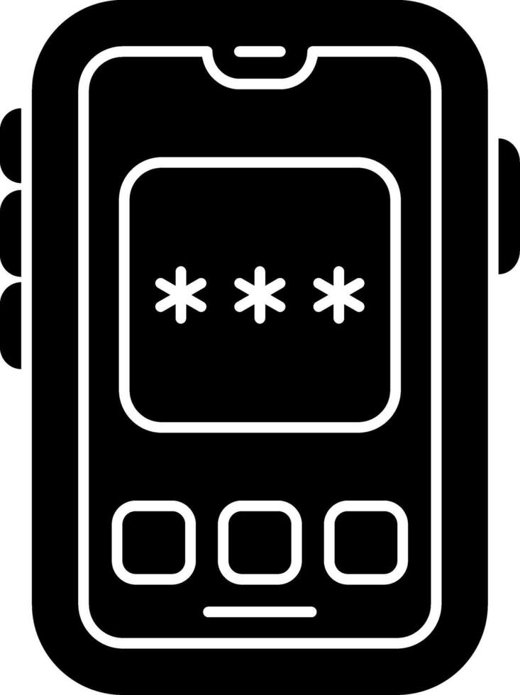 Pin Code Entry Icon vector