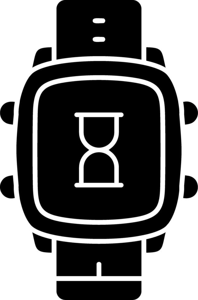 Smart Watch Hourglass Timer Feature vector