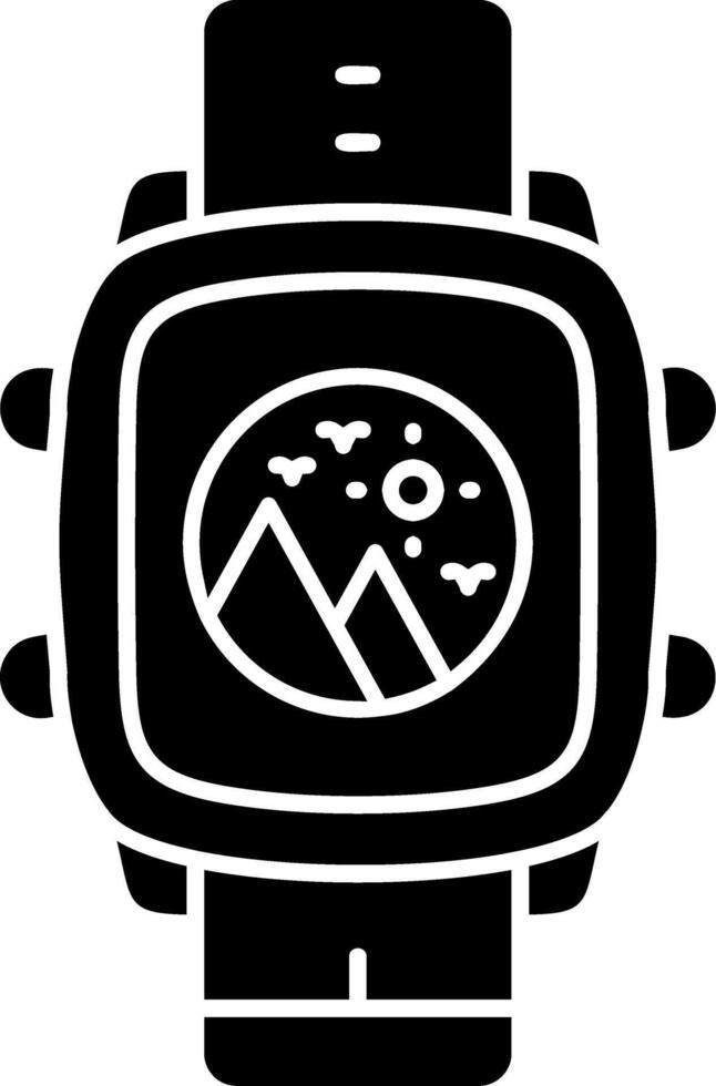 Photo Gallery Shortcut on Smart Watch vector