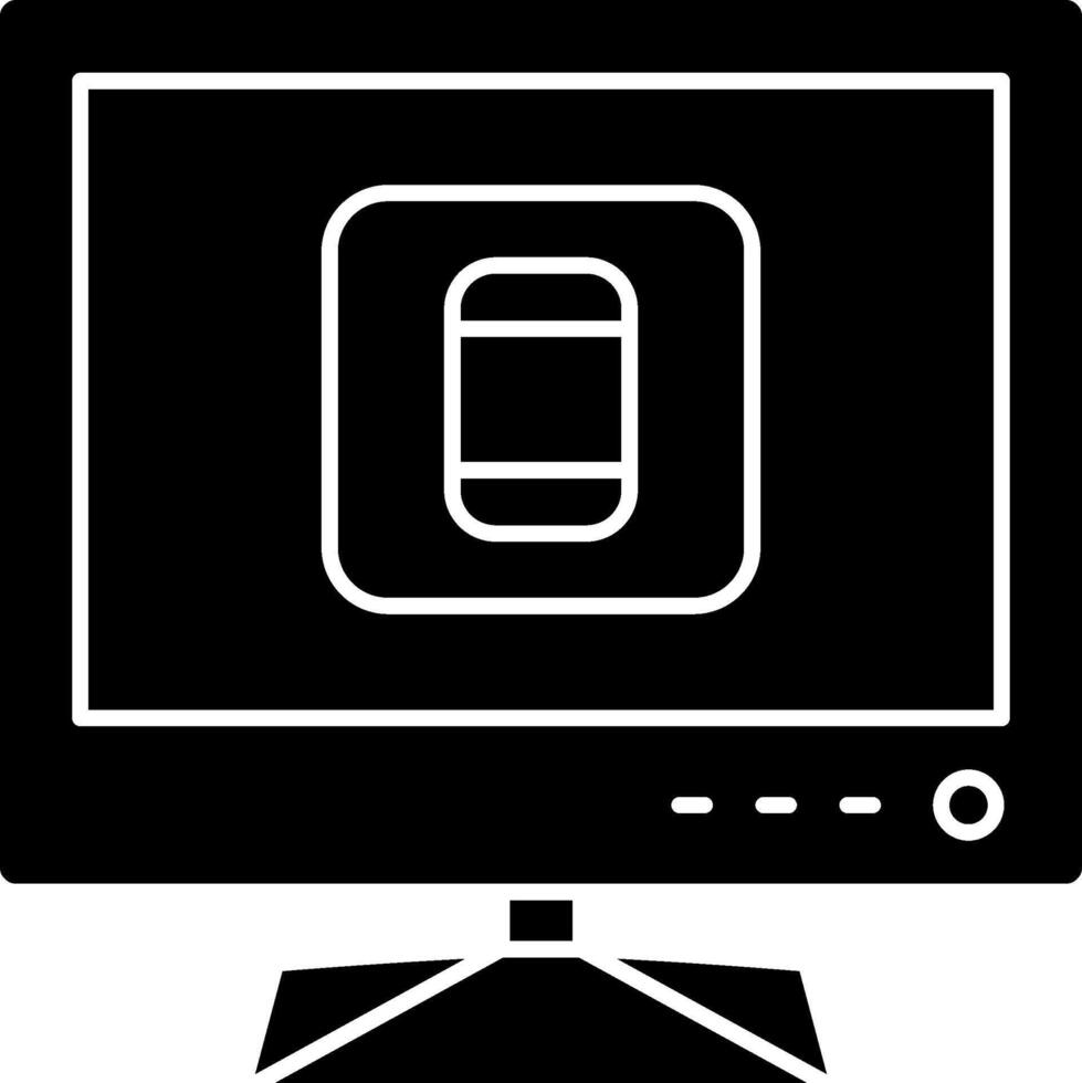 Smartphone Remote for Smart TV vector
