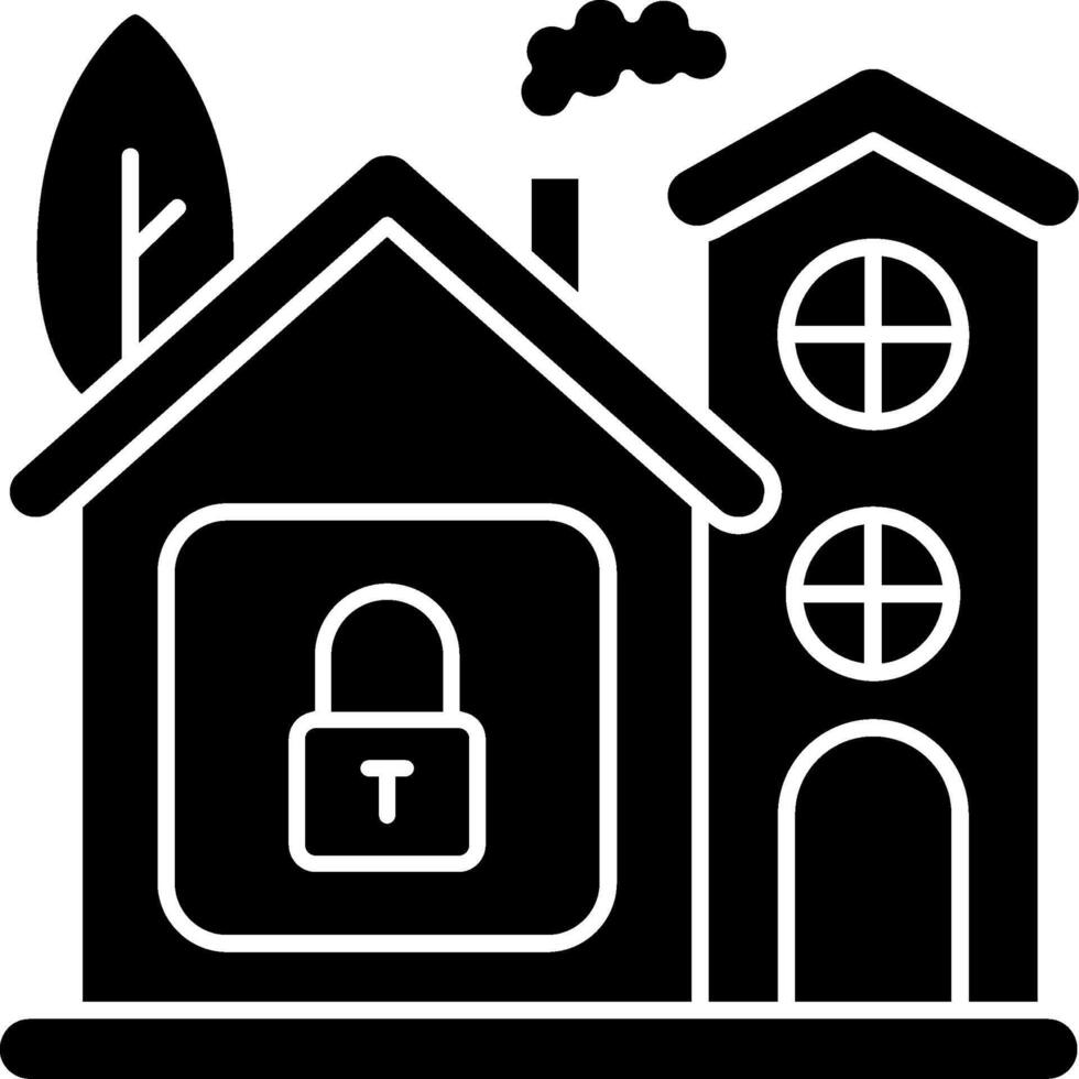 Smart Home Lock Security Feature vector