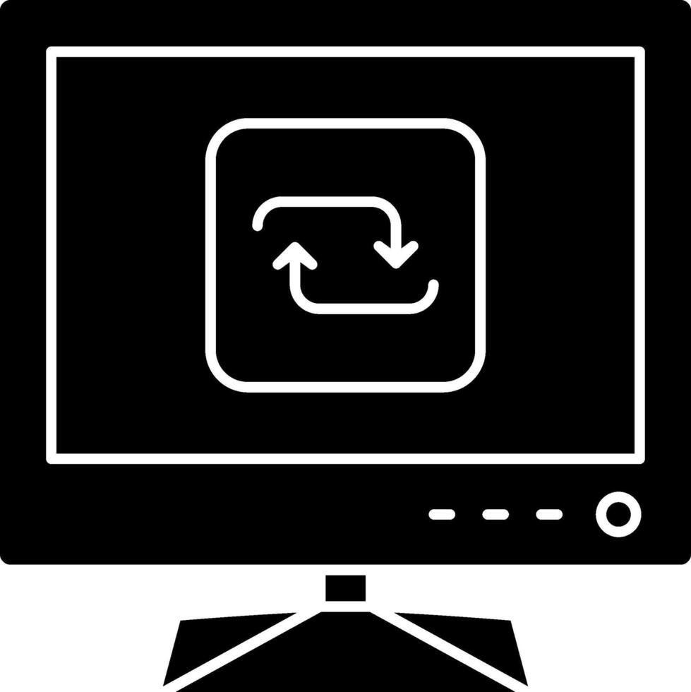 Repeat Media Button on Smart TV vector