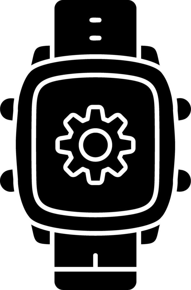 Smart Watch System Settings Icon vector