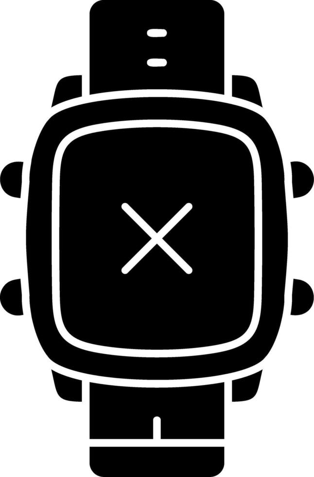 Multiply Function Calculator on Smart Watch vector