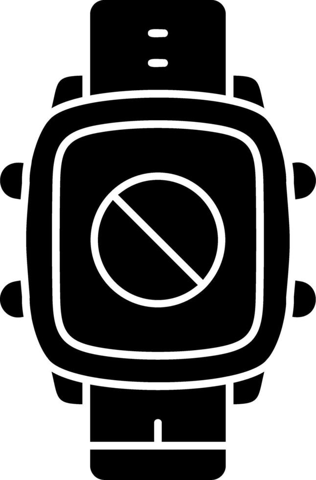 Ban Block Feature on Smart Watch Display vector