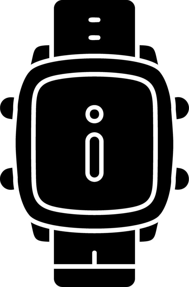 Info Button for Smart Watch Help Menu vector