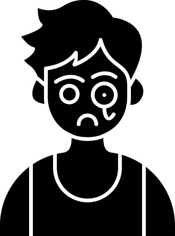 Boy Acting Like Detective solid vector