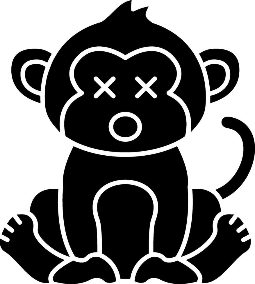 Dizzy Monkey Look Solid vector