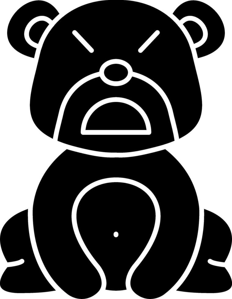 Persevering Bear Mood Solid vector