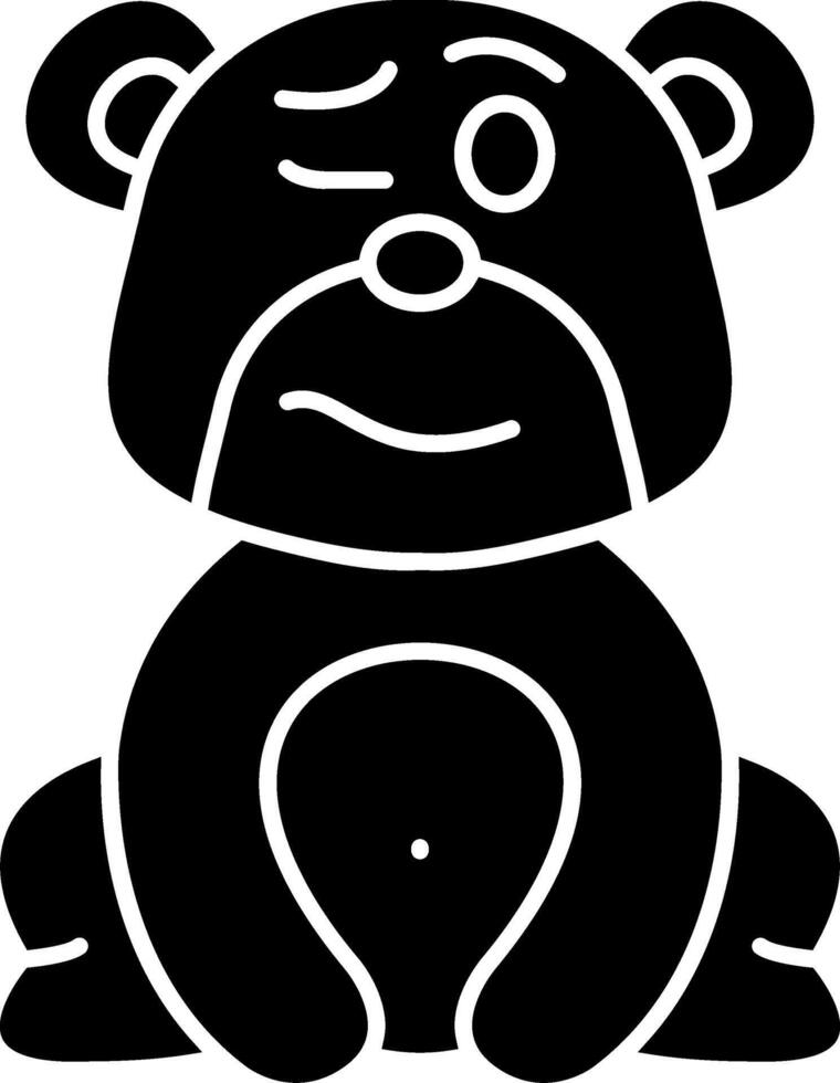 Woozy Bear Mood Solid Art vector