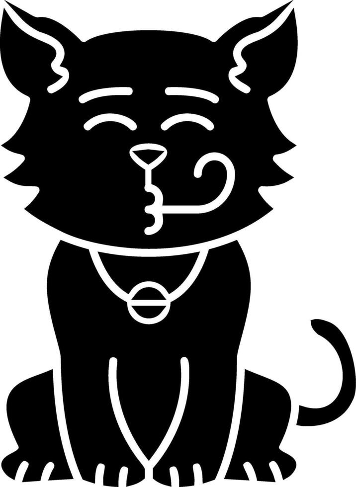 Party Cat Icon Solid vector