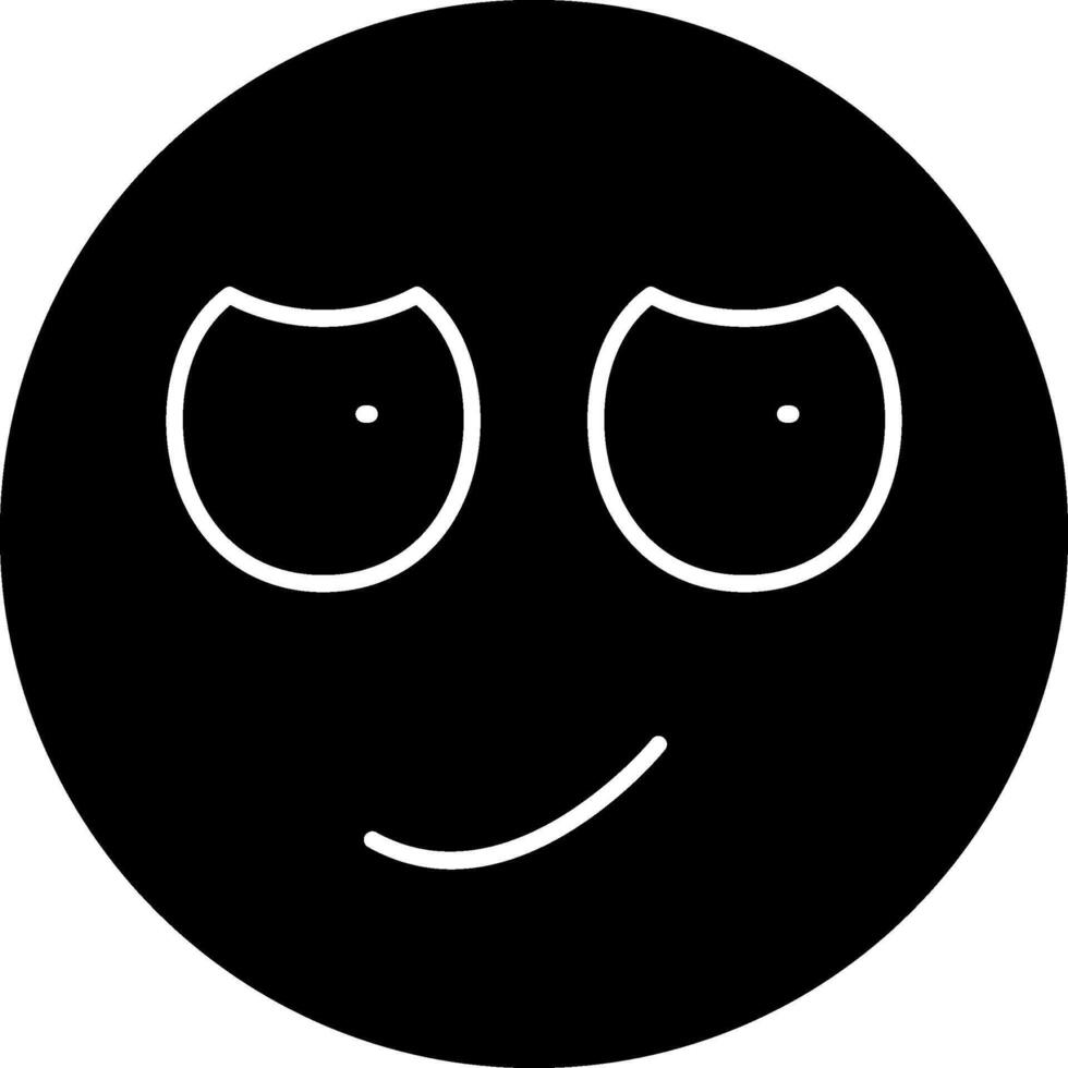 Rolling Eyes Emoji Solid Artwork vector