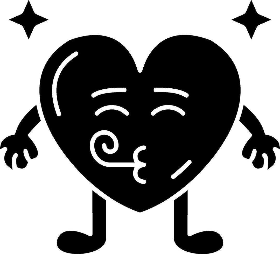 Heart Party Mood Solid vector