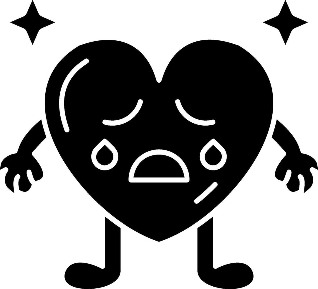 Sweating Heart Mood Solid vector