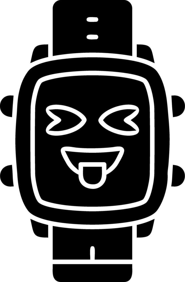 Tongue solid watch dial face vector