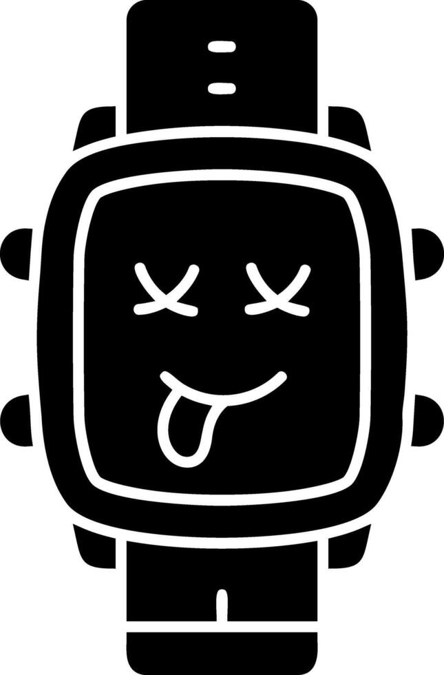 Dead face solid watch dial vector